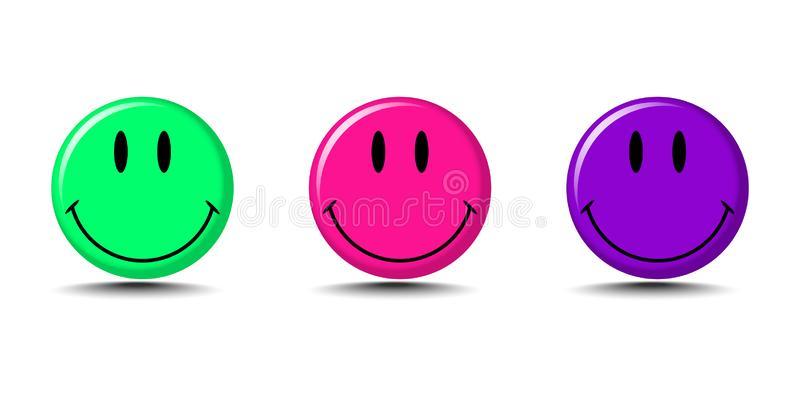 Fije De Emoji Sonriente En Colores Modernos Con La Sombra En Fondo En  Blanco Imagen de archivo editorial - Ilustración de aislado, alegre:  136581049