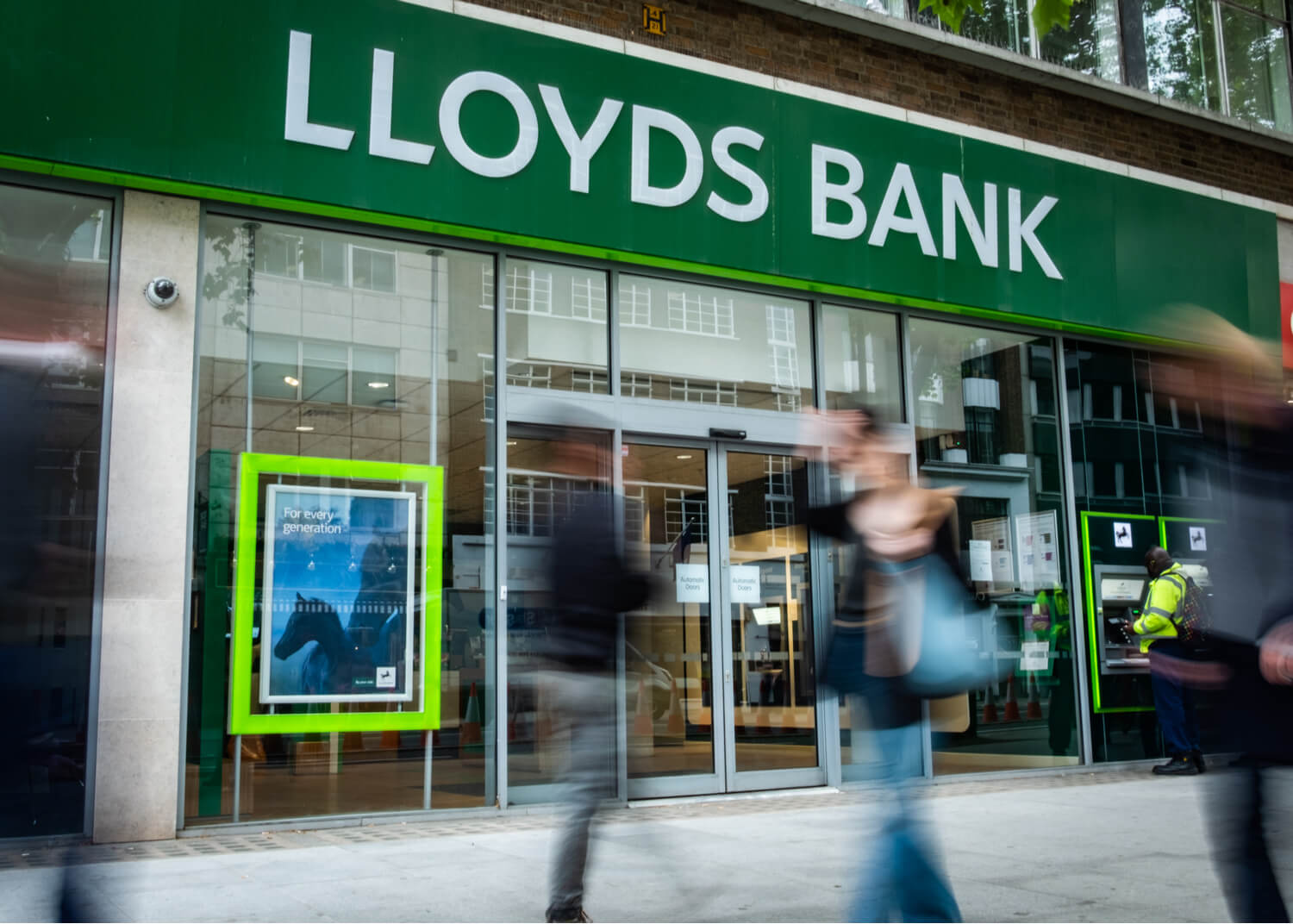 Photo taken outside retail-focused Lloyds Bank