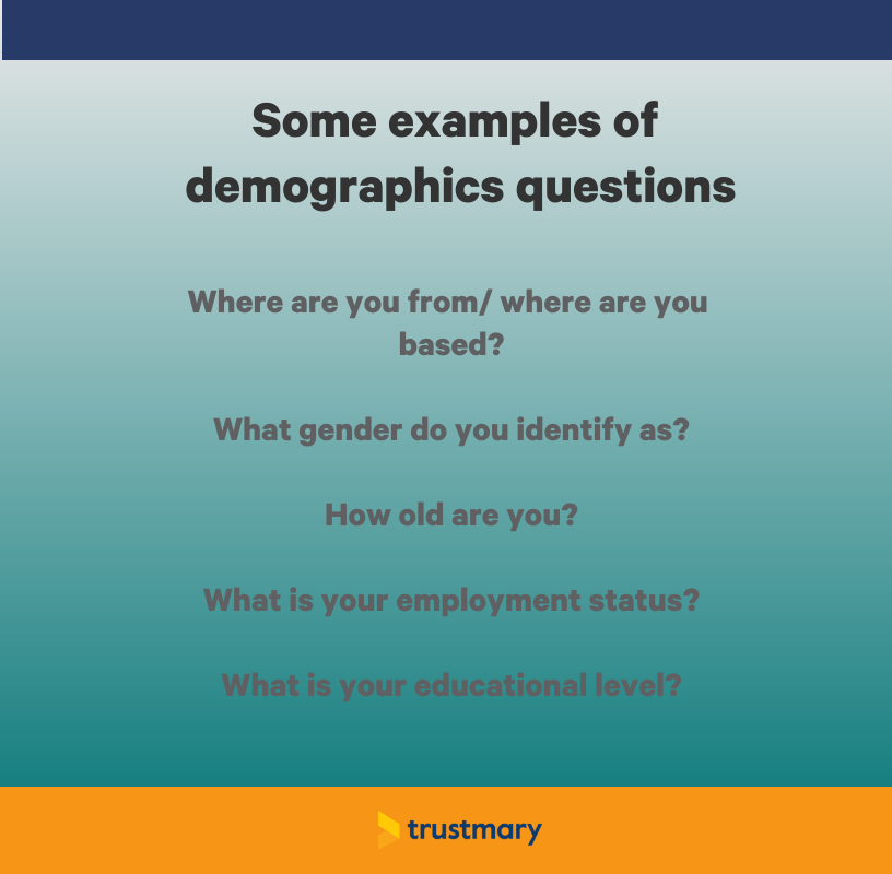 demographic questions examples