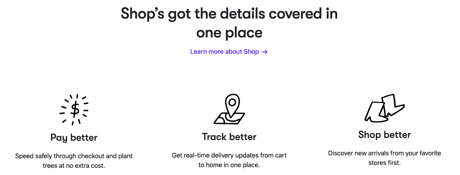 Shop app screenshot