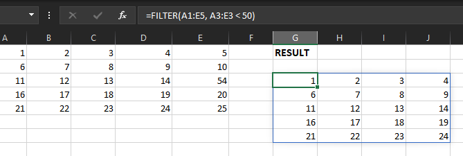 How to Omit Some Data in Excel