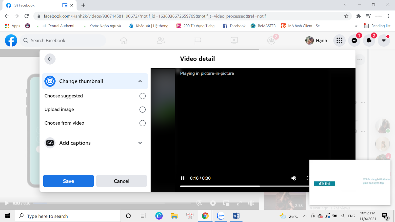 How to edit and download Facebook video simply 2