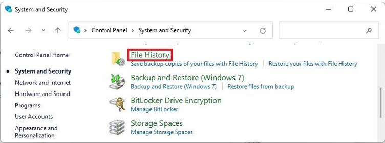 Restore Data on Windows 11