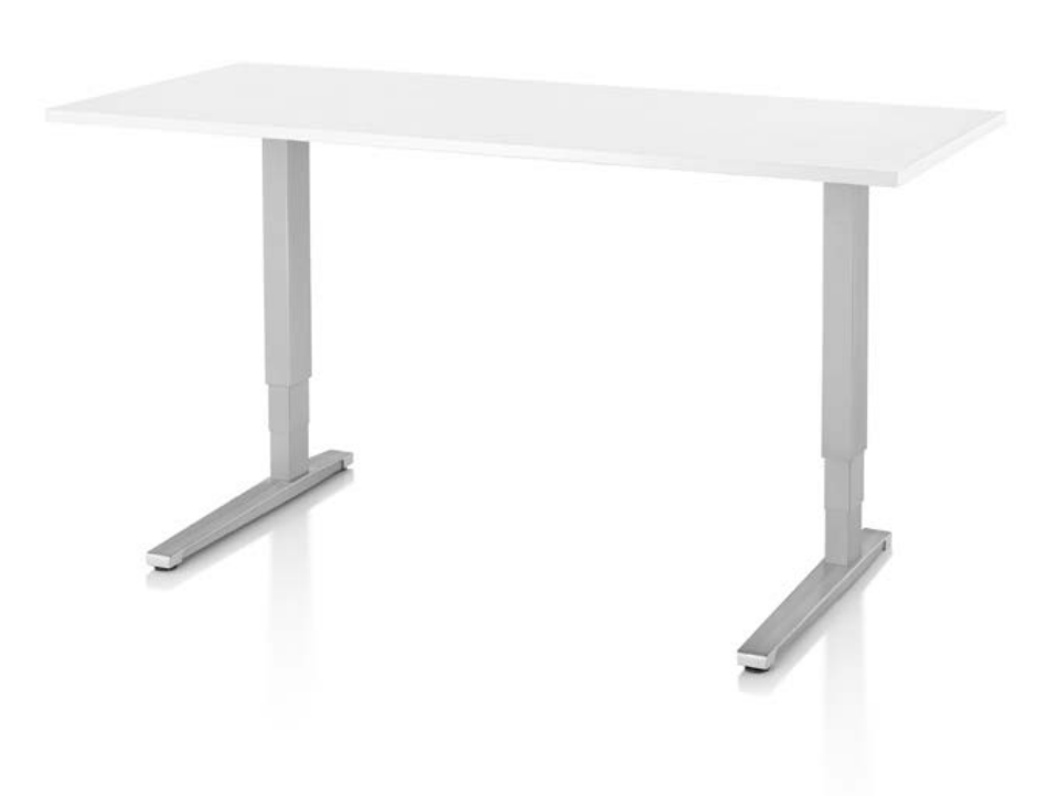 A modern desk with adjustable height