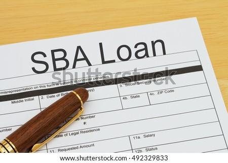 An application for a small business loan