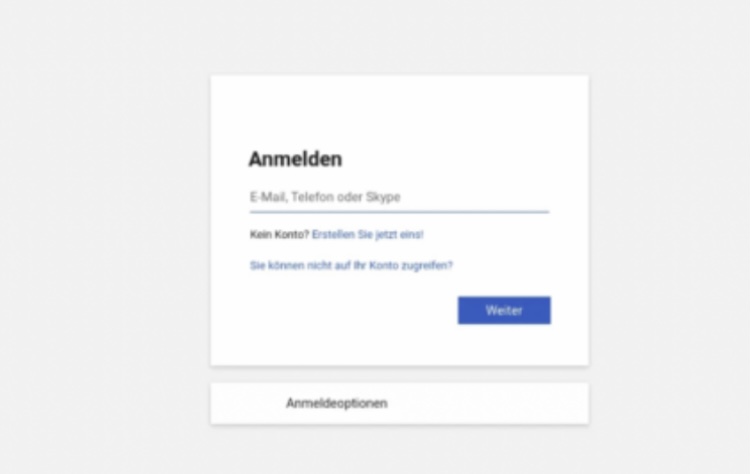 Screenshot of the phishing page