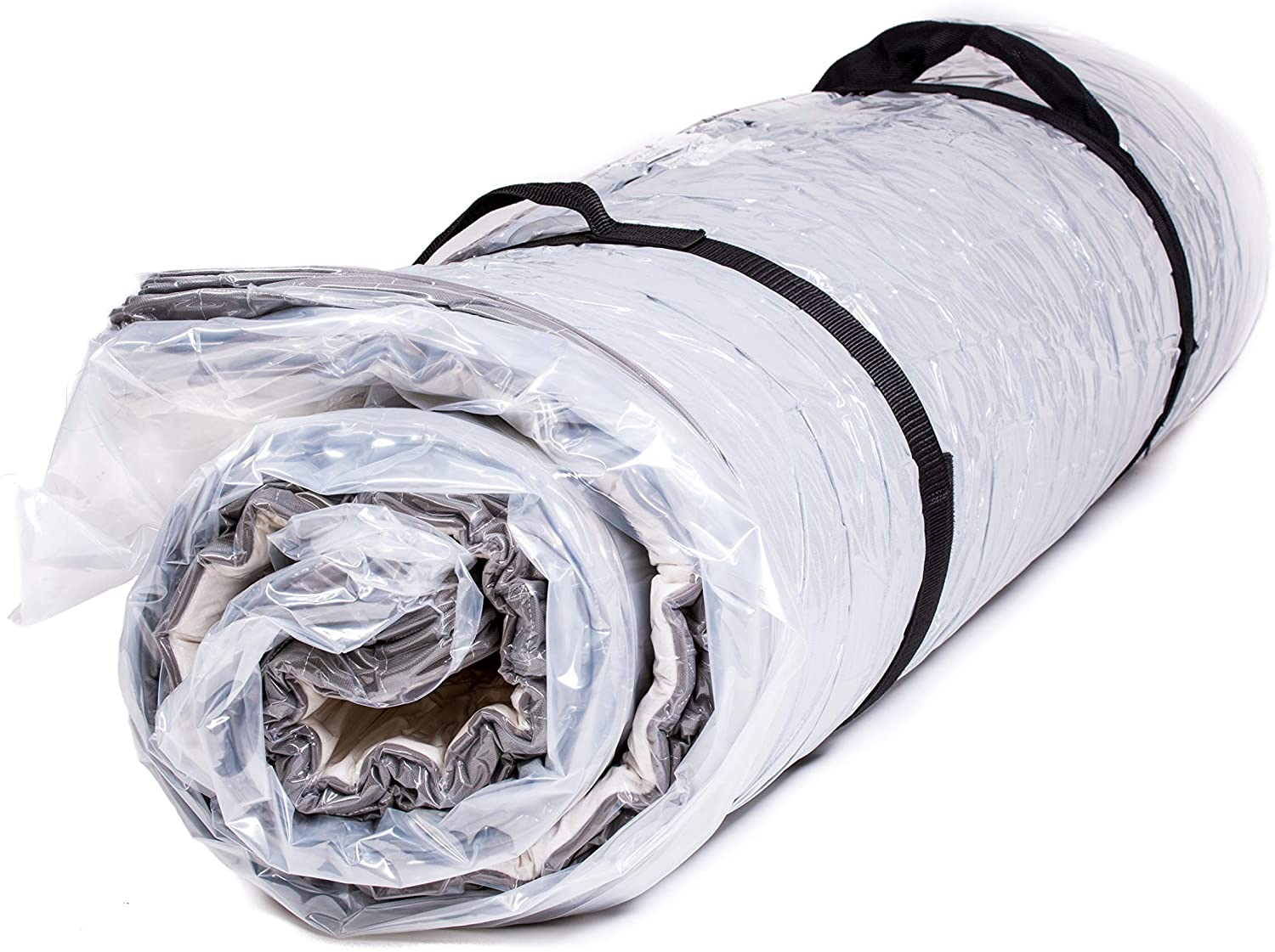 Use a vacuum bag to store a memory foam mattress topper and let it expand once you take it out