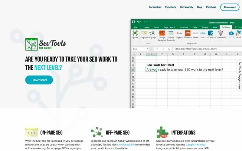 SEO Tools for Excel