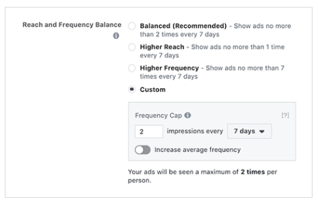 Facebook Ad - Find the Right Frequency Balance