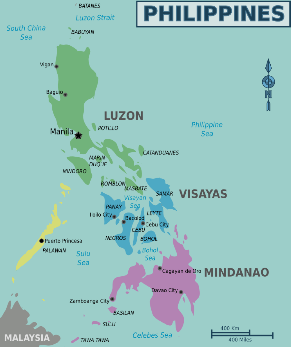 map of the philippines