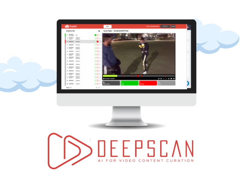 Image of DeepScan, a plug-and-play Content Curation solution offered by TrackIt.