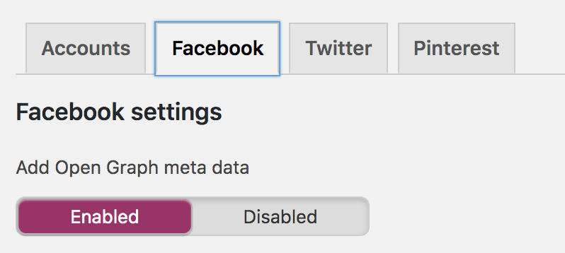 Facebook open graph meta data 