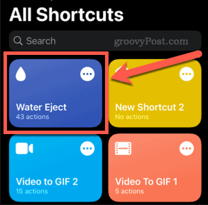 water eject shortcut to get water out of iphone