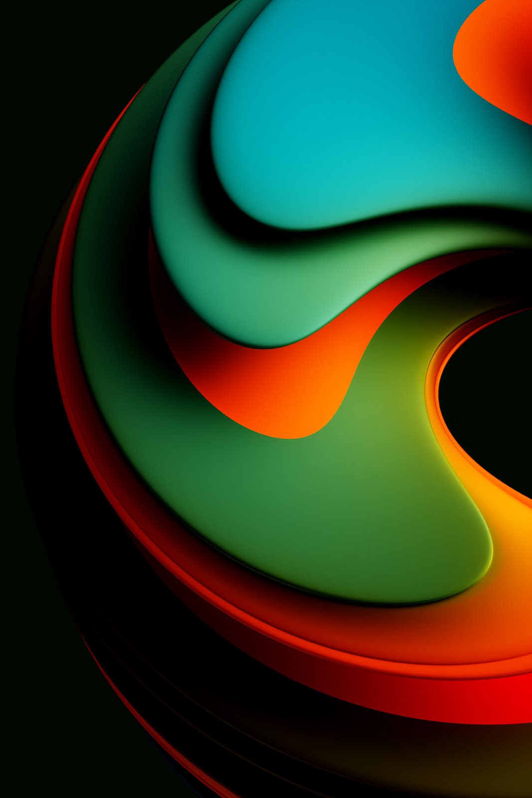 3D abstract curves flow keyvisuals tech Technology Wallpapers minimal shapes