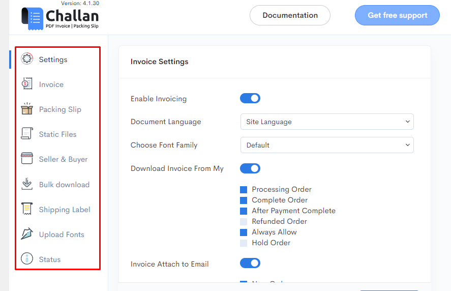 Challan pro panel