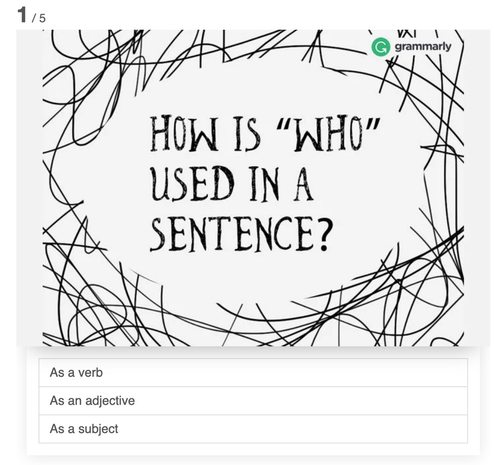 Perguntas gramaticais