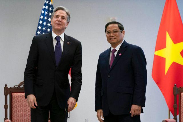 US Secretary of State Antony Blinken and PM Pham Minh Chinh