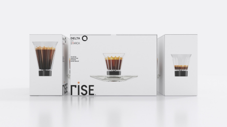 Branding and packaging design for RISE DELTA Q by STARCK