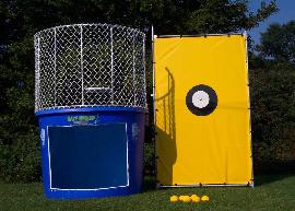 Just add 500 gallons of water, a few friends, and stir!  Voila!  A perfect recipe for a whole lot of fun on those hot and sunny days!  The 500 Gallon Dunk Tank will keep you cool and will entertain a steady stream of people all day long! 