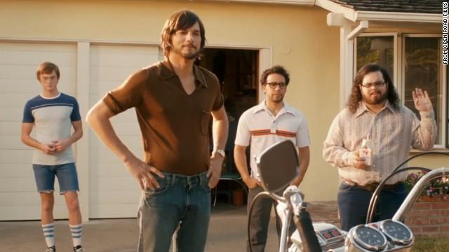Early visitors to Apple's "offices" were taken aback to find a band of scruffy young engineers working out of Jobs' parents' suburban house. In this scene Jobs, Wozniak and crew greet Rod Holt, their new electrical engineer.
