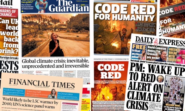 Many media headlines reporting on a new UN climate report (which result in climate anxiety when there are no action steps)