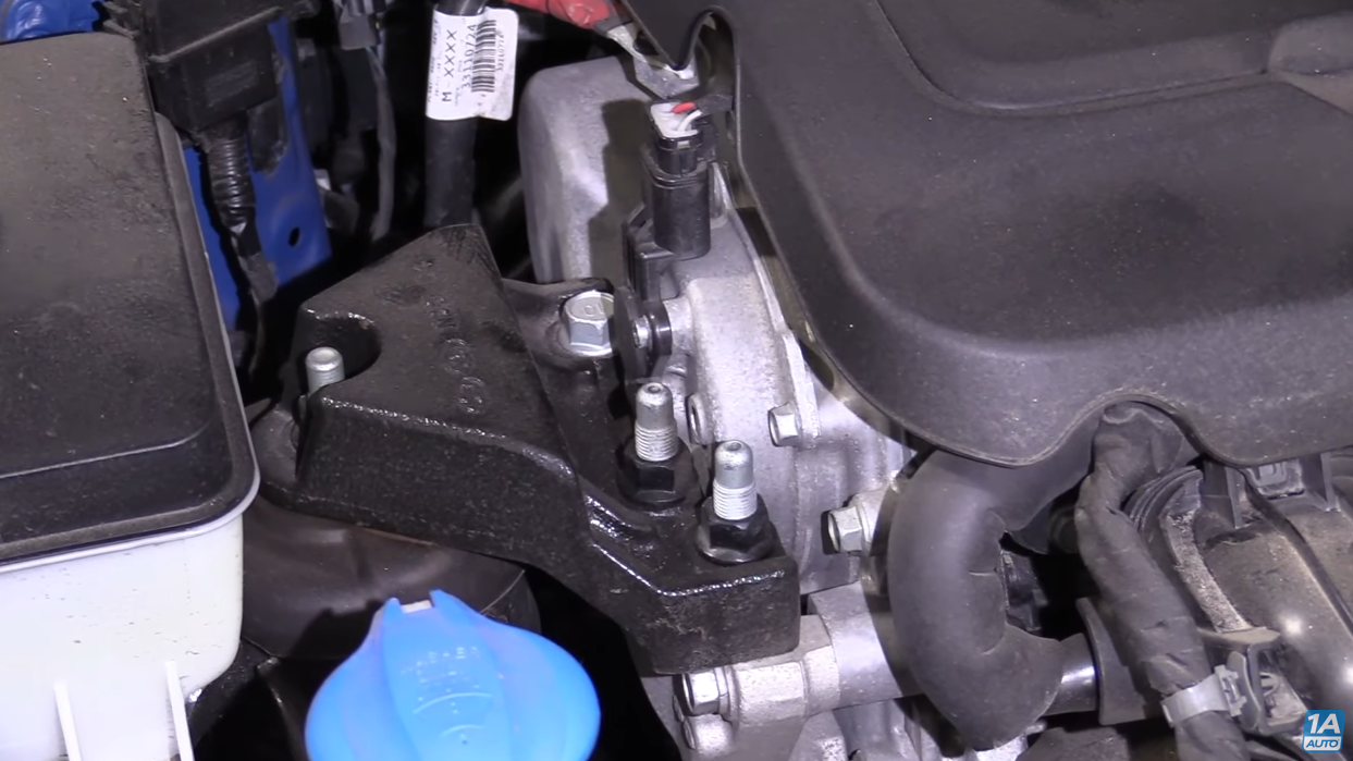 Serpentine adjustor bolt on the alternator on the 2015 to 2020 Hyundai Sonata