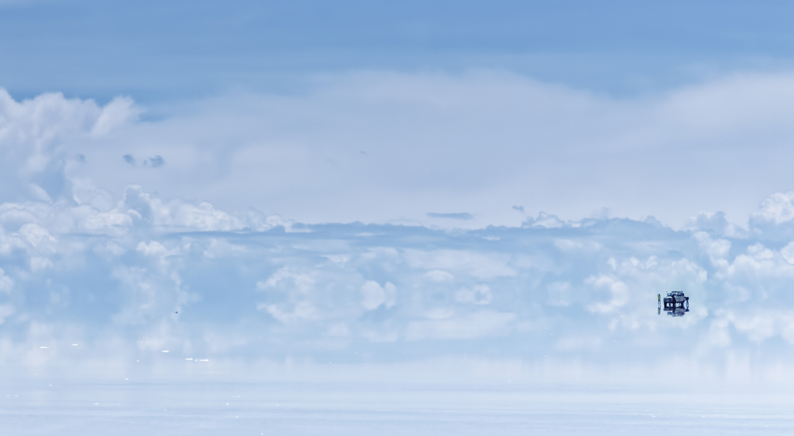 A to Z Bucket List - view of the Uyuni Salt Flats mirror effect