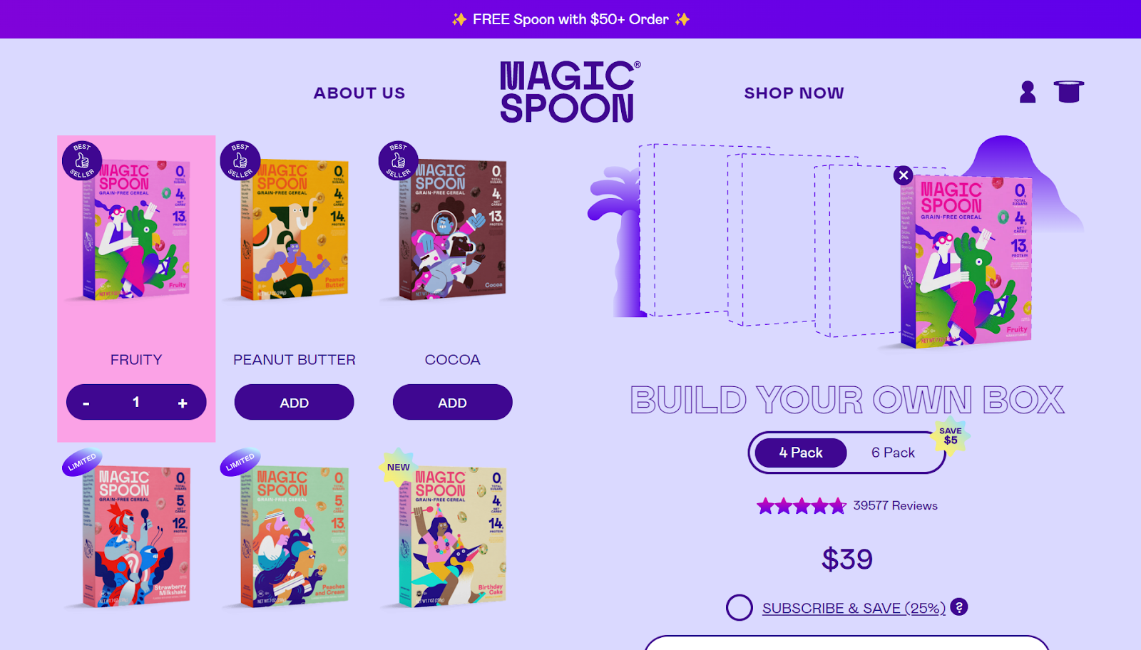Magic Spoon’s website