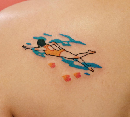 Swimming Tiny Tattoo Belong Beach Summer