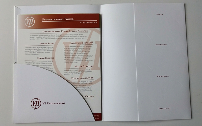 Speciality Brochures and Flyers with a Custom Pocket Folder