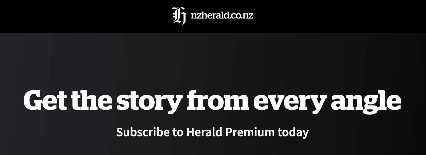 The New Zealand Herald value proposition