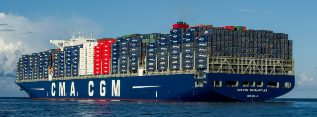 Top các hãng tàu lớn nhất thế giới của Pháp CMA-CGM