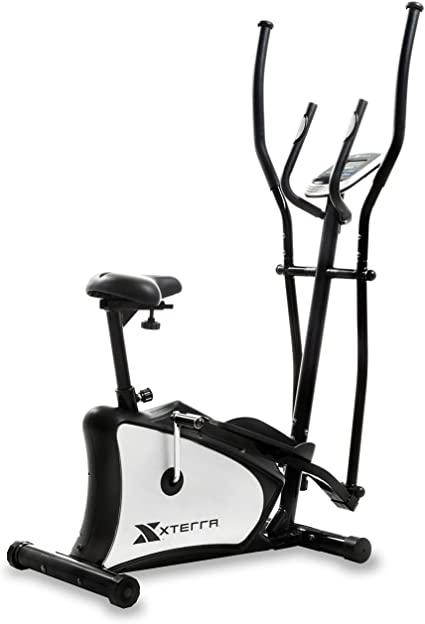 XTERRA Fitness EU150 Hybrid Elliptical/Upright Bike, Black