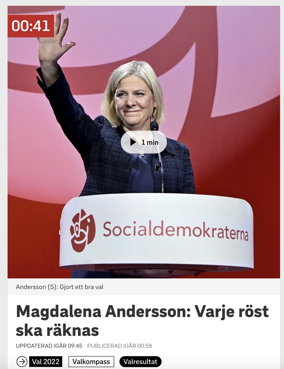 Magdalena Andersson à la tête du parti social-démocrate de Suède