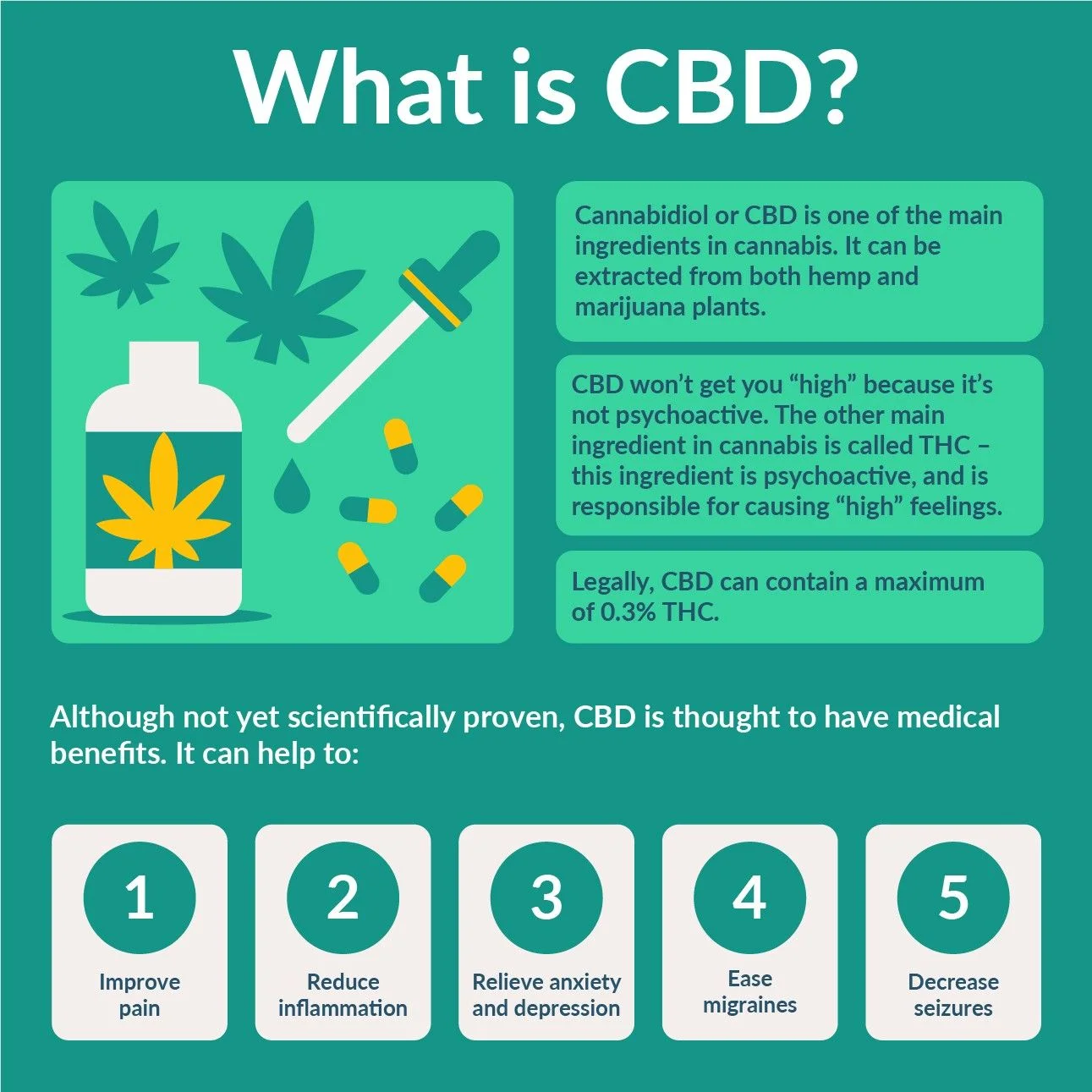 An infographic explaining what CBD is