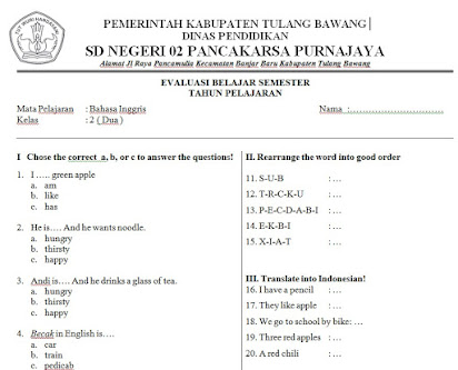 Soal essay bahasa indonesia kelas 7 semester 2