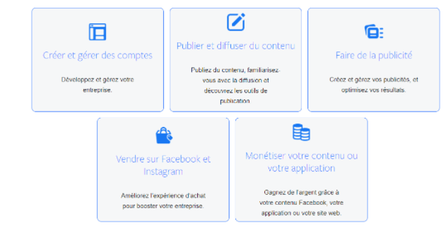 Aide dans le créator studio de Facebook