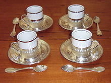 Demitasse set and spoon