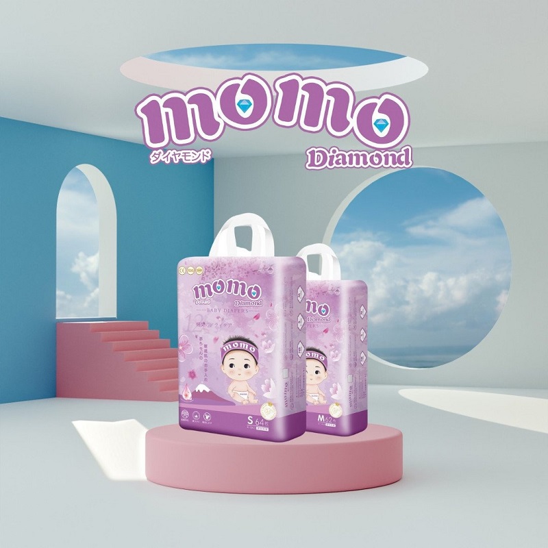 Bỉm Momo Diamond mềm mỏng cho bé