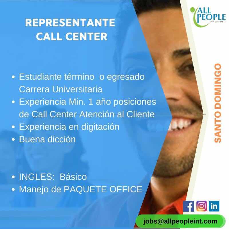 Representante Call Center Empleos Rodriguez Empleos Rodriguez 6616