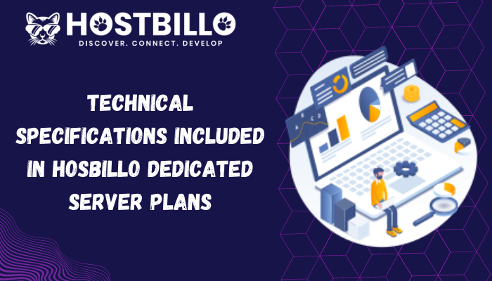 Technical Specifications Included in Hosbillo Dedicated Server Plans 