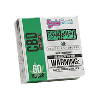 CBD Gummy Packaging with green and wight color