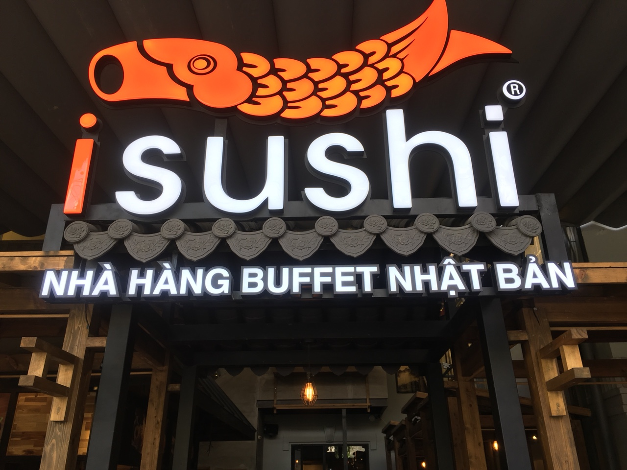 biển quảng cáo nhà hàng isushi