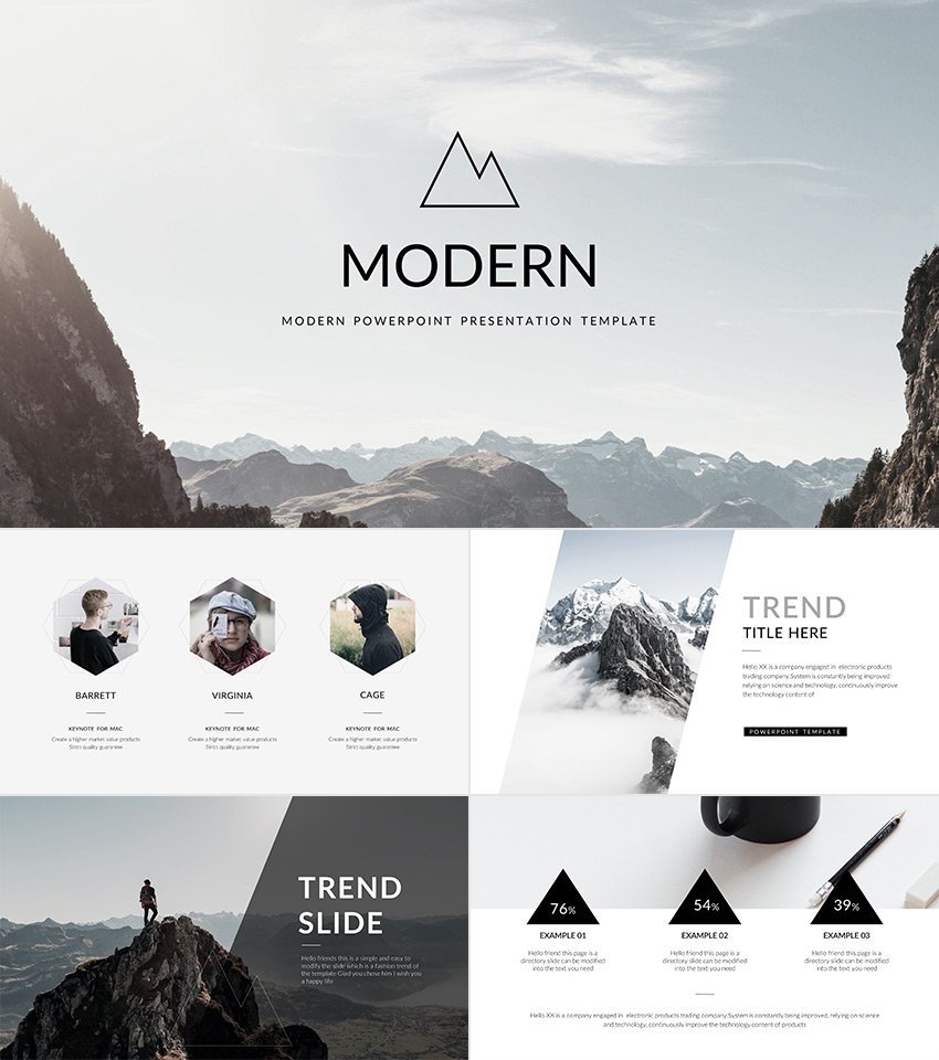 Modern Cool PowerPoint Templates With Minimal Style