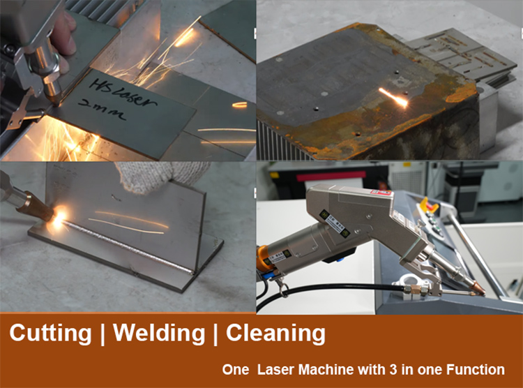handheld laser welding cutting and cleaning systems applications