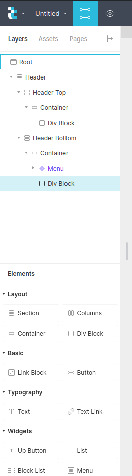 Pinned Elements panel