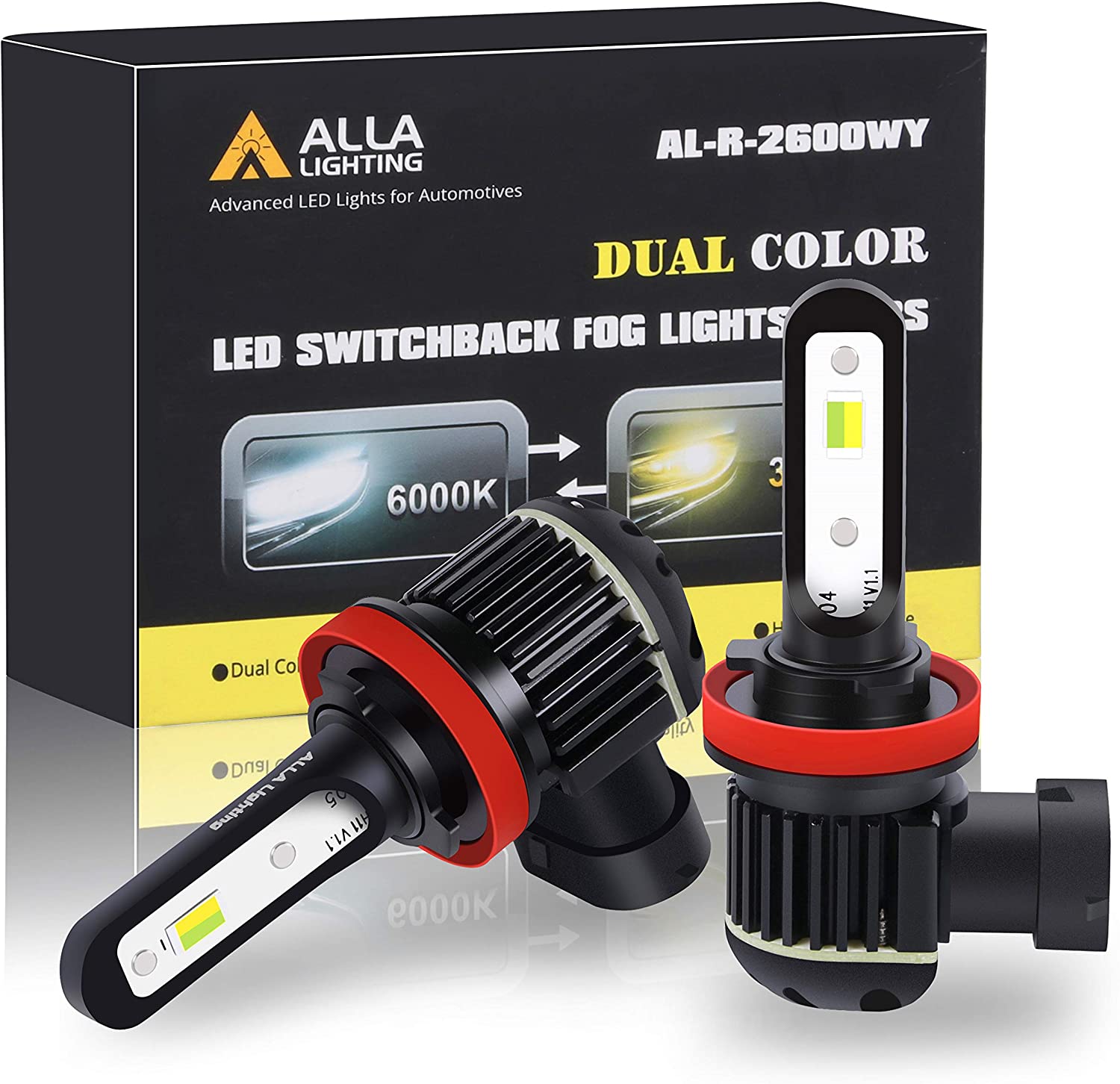 Alla Lighting H8 LED Fog Light Bulbs