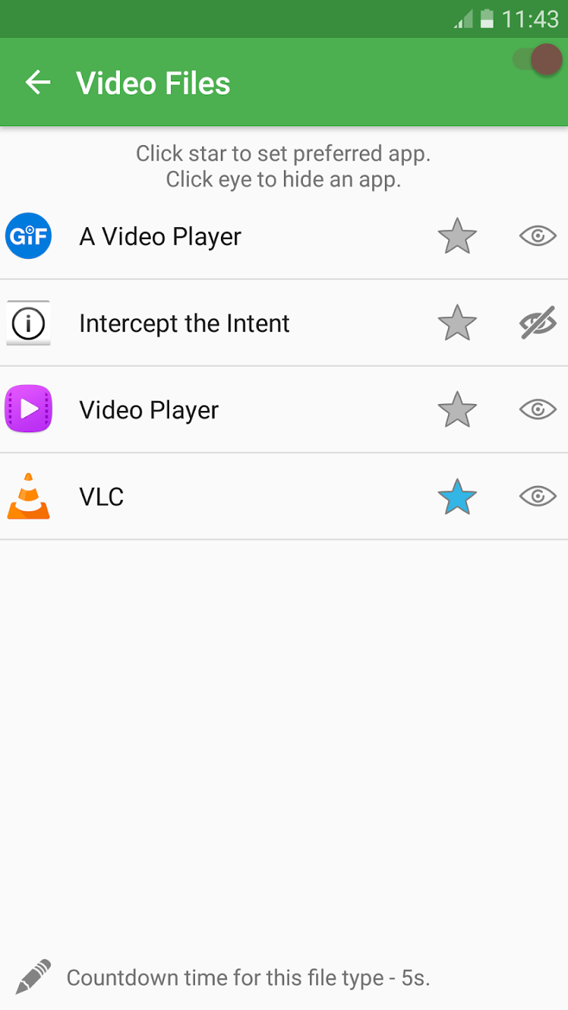 how to change video player on android