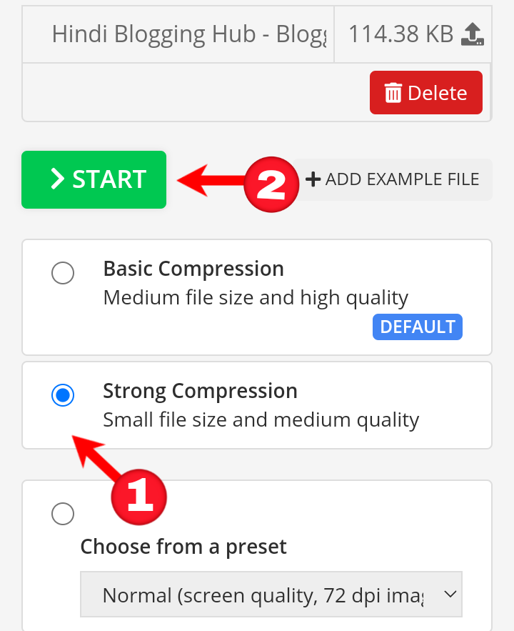 How to reduce pdf file size