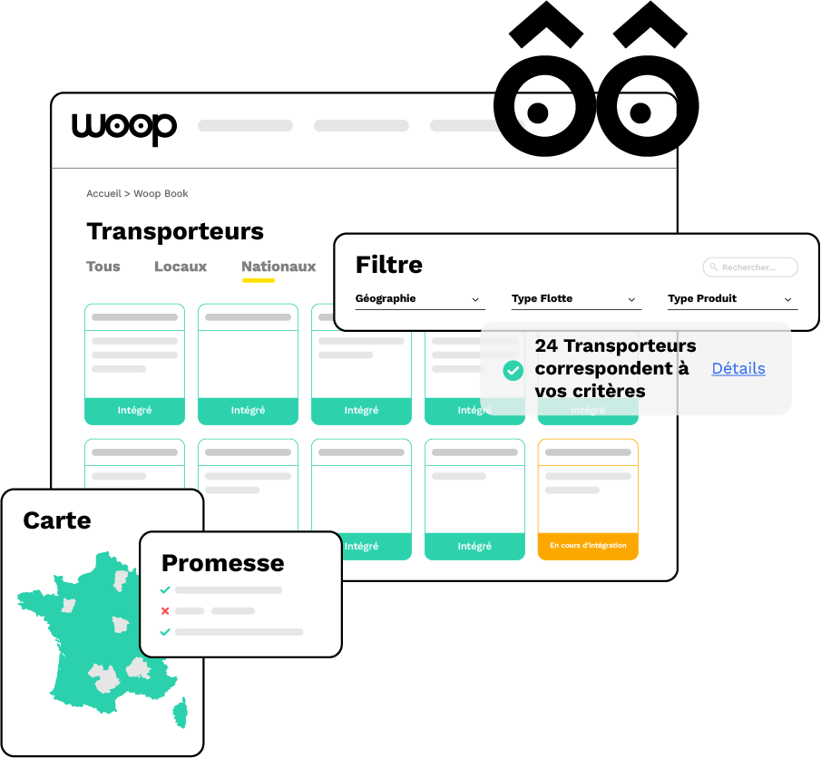 Woop digitalise l'intégralité de son catalogue transporteur